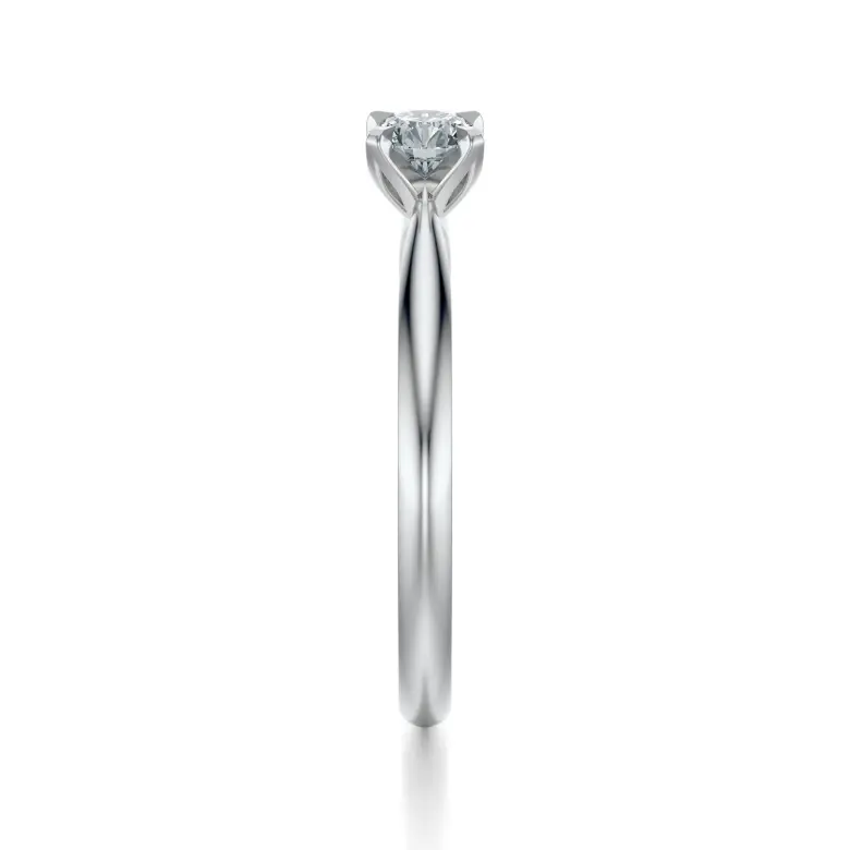 Pierścionek z białego złota z diamentem AJPZ_114